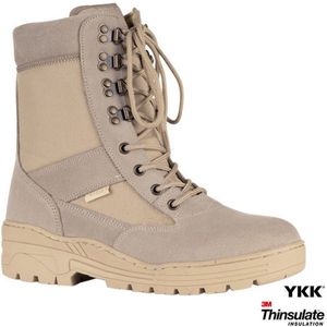 Sniper boots met rits Khaki maat 46