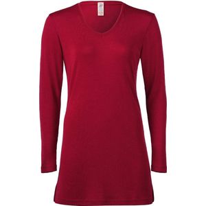 Nachthemd Bio Merino Wol - Zijde Engel Natur Bordeauxrood 42/44l