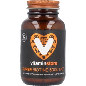 Vitaminstore - Super Biotine 5000 mcg (biotin) - 100 vegicaps