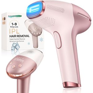 BronStore® Laser Ontharingsapparaat met Ice Cooling - IPL Ontharing Apparaat - Epileerapparaat Dames & Heren - Ontharingsapparaten - Inclusief 9 Intensiteiten & 999.999 Flitsen