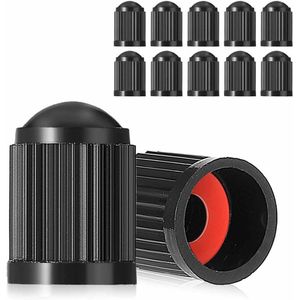 Ventieldoppen - Zwart - 10 stuks - RVS Ventieldoppen - Band Accessoires