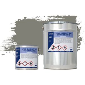 Wixx 2K Epoxy 550 Betonverf - 10L - RAL 7039 | Kwartsgrijs