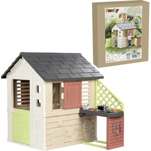 Smoby Life Casa Nature Kinderhuis Voor Binnen En Buiten Met Keuken