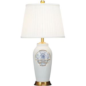 Fine Asianliving Chinese Tafellamp Modern Lotus D42xH81cm