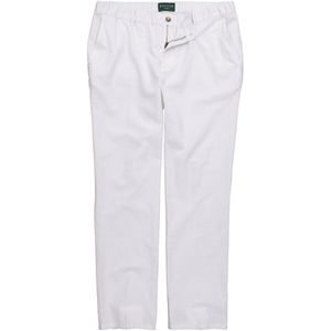 Boston Park - Heren - Boston Park Linnenmix-broek regular fit tot 72 - Sneeuwwit - Maat 70