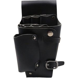 Somstyle Kapperstas - 22.5 x 15 CM - Kappers Heuptas - PU Leer - Scharen Holster - Zwart