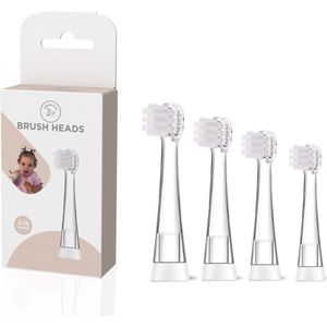 Liefjes & Co Opzetborstels – 3-18 maanden – Set van 4 – Zachte Borstelkoppen