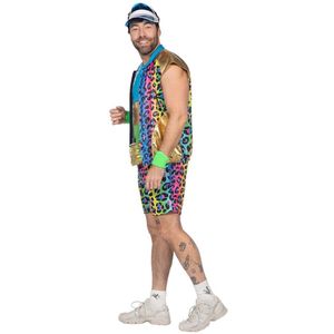 Foute Party - Luipaard Regenboog Heer Kostuum - Maat M