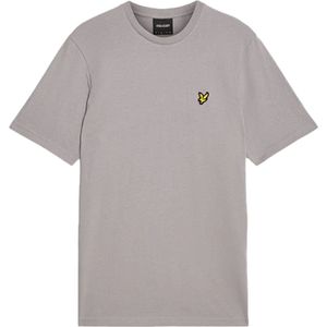 Lyle & Scott Plain T-shirt Polo's & T-shirts Heren - Polo shirt - Taupe - Maat XS