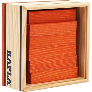 KAPLA - KAPLA Kleur - Constructiespeelgoed - Oranje - 40 Plankjes