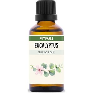 Puturals Eucalyptus Olie 100% Biologisch - 50ml - Puur en Vegan - Eucalyptus Etherische Olie voor Huid, Haar en Aromatherapie
