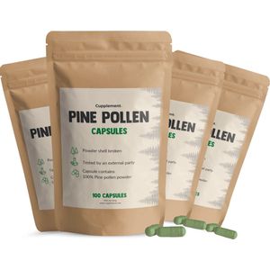 Cupplement Pine pollen 500mg Combideal 4x 100 Capsules - Dennenpollen – Weerstand