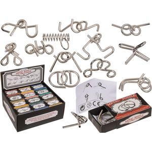 Metalen puzzelspel, mini, ca. 7 cm / TOYC