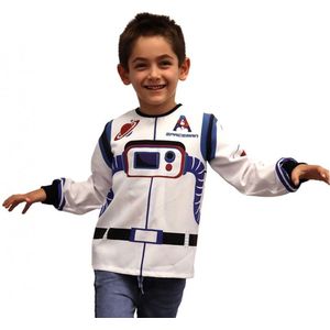 Astronautenjas met Lange Mouw - DeQube - Verkleedkleding Astronaut - 3-6 Jaar