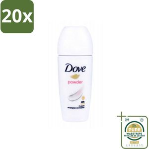 20 x Dove Deodorant Roller - Powder - 50 ml - Grootverpakking - Dove Deodorant Roller - Anti-Transpirant - Poeder - Geur - Huidverzorging