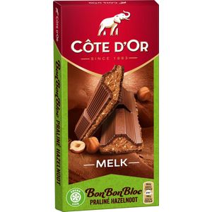 Cote d'Or Chocolade Bonbonbloc Melk Praline Hazelnoot 15 x 200 gram