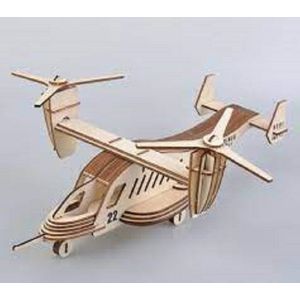 Houten modelbouw - Wooden Puzzle - Miniatuurbouw hout - Osprey Transport Aircraft