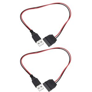 2pcs 30cm SATA 15Pin to USB 2.0 Power Cable 5V 2A SATA HDD SSD Hard Drive Driver Adapter Supports Only 2.5"" Hard Drives Driver Driver