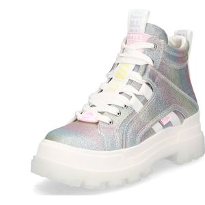 Buffalo dames veterboot Aspha NC Mid multi glitter