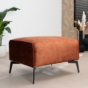 Bronx71® Hocker Vegas velvet koper