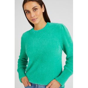 Damart - Trui langharig tricot - Dames - Groen - XL