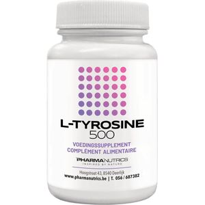 L-TYROSINE 60 V-caps Pharmanutrics - Zuivere L-Tyrosine - Natuurlijk - Voedingssupplement