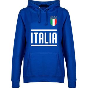 Italië Team Dames Hoodie - Blauw - XXL
