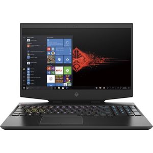 HP OMEN by HP 15-dh0650nd DDR4-SDRAM Notebook 39,6 cm (15.6"") 1920 x 1080 Pixels Intel® 9de generatie Core™ i7 16 GB 1256 GB HDD+SSD NVIDIA® GeForce® GTX 1660 Ti Wi-Fi 5 (802.11ac) Windows 10 Home Zwart