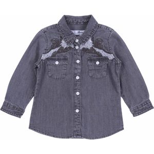 Grijs meisjesachtig denim overhemd van DENIM CO.