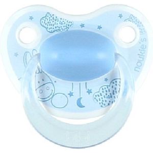Bibi Happiness - Fopspeen Noukies Blauw Dental 0-6 maanden