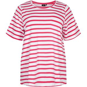 ZIZZI MVIVI, S/S, TEE Dames T-shirt - Pink - Maat XXL (58-60)