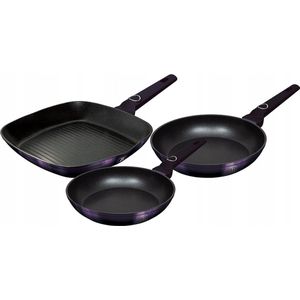 Berlinger Haus 7104 - Pannenset - 3 delig - Purple Eclipse collectie