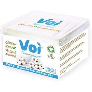 Wattenstaafje 200 stuks 100% Katoen