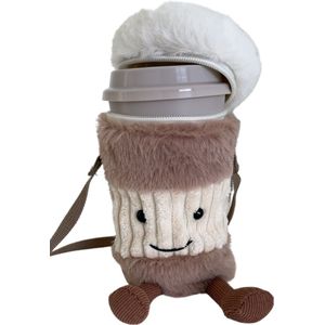 Abby´s Place - Cuppie - Bekerhouder - Tas - Schoudertas - Koffietas - Tas Bekerhouder - Draagbaar - Koffiebekerhouder - Kophouder - Koffie - Thee - Matcha - Portemonnee - Warmtehouder