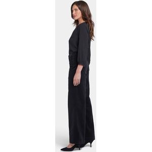 Teresa Wide Leg Broek Zwart Corduroy