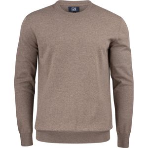 Cutter & Buck Oakville Crewneck Heren Nougat Melange maat S