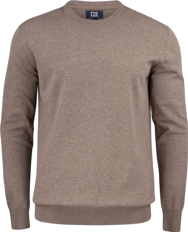 Cutter & Buck Oakville Crewneck Heren 355416 - Nougat Mélange - S