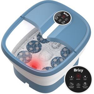 Brixy Voetenbad Automatische Massage - Voetmassage Apparaat - Elektrisch voetbad - Inklapbaar - Verwarmt Tot 48°C - 14L