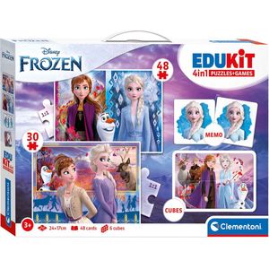 clementoni edukit 4 in 1 frozen - frozen - puzzel - memory