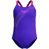 Speedo - Medley Logo - Badpak - Blauw - 13-14 Jaar - Meisje