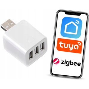 Tuya Zigbee USB Smart Switch - 3-kanaals minicontroller