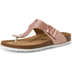 Teenslipper - Effen - Imitatieleer - Anatomisch Voetbed - Platte Hak