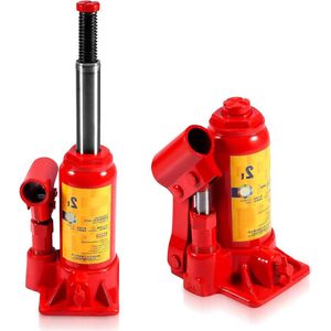 JGS Premium - Hydraulische krik van 2 ton voor compacte auto - ideaal voor garage of onderweg
