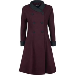 Gothicana donkerrode jas met open binnenzak - Dames - L