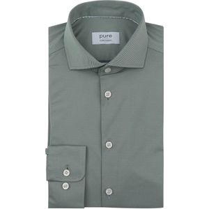 Pure - The Functional Shirt - Brique - Heren Overhemden - Slim-Fit
