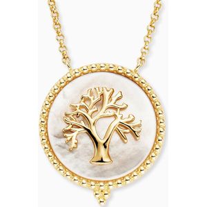 Engelsrufer - Ketting - 925 Zilver - Levensboom - Goud