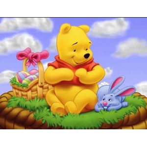 Diamond painting Disney Winnie the Pooh 40x50 vierkante steentjes