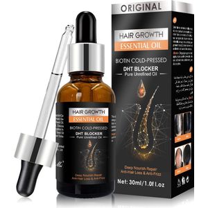Haargroei Olie Biotine DHT-Blocker 30 ml - Minoxidil 5% Alternatief - Haargroei serum - Haargroei versneller - Haargroeimiddel - Haaruitval Vrouwen - Haaruitval Mannen - Haargroei producten vrouwen - Haargroei olie - Haargroei Mannen