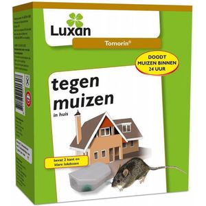 Tomorin / Protect home express - 2 Lokdoosjes tegen Muizen - Pasta - Lokaas - 1 Doosje voor 50 Muizen