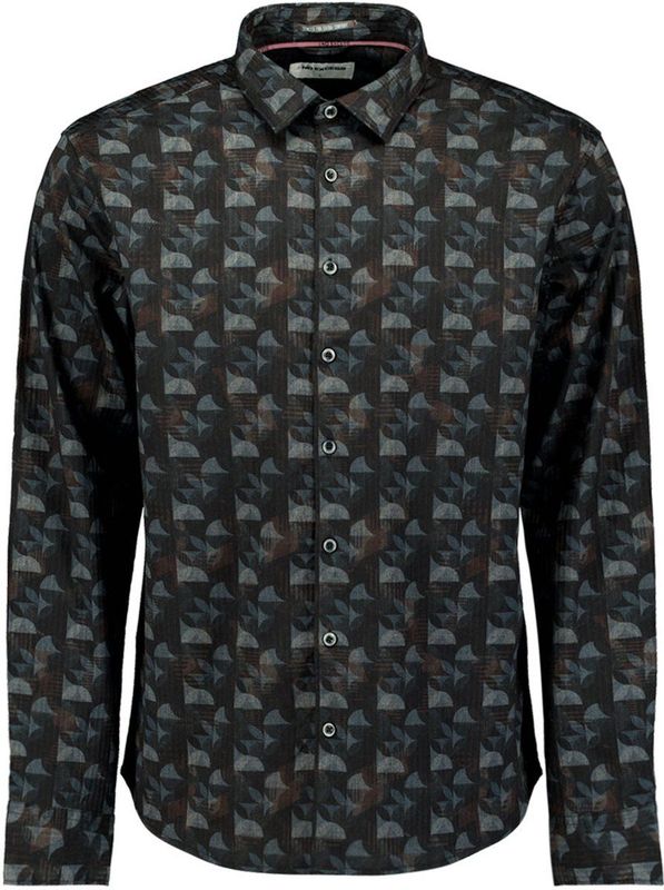 No Excess - Overhemd - Donkerblauw - Regular Fit - Lange Mouwen